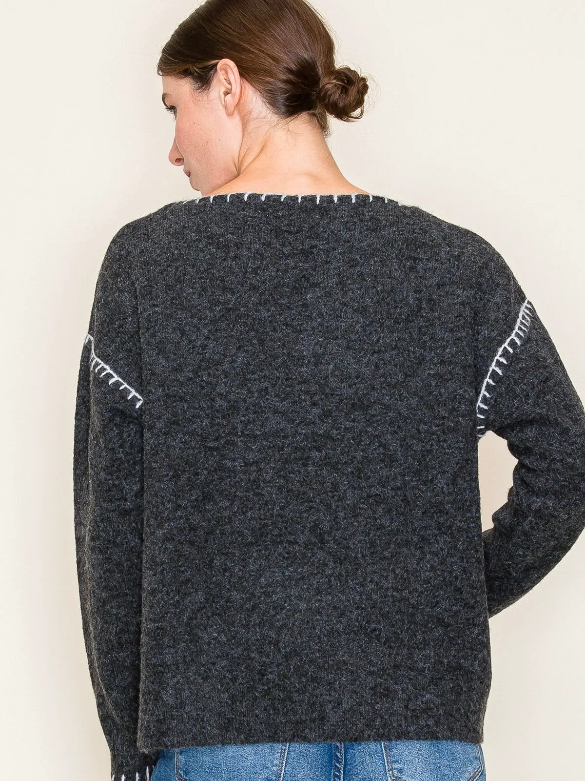 Blanket Stitch Sweater