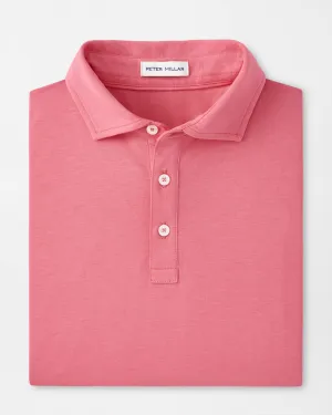 CROWN COMFORT COTTON SHORT SLEEVE POLO - PRIMROSE