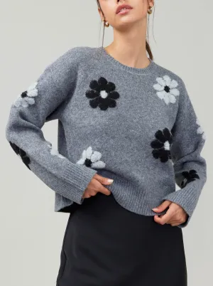 Current Air Flower Motif Sweater