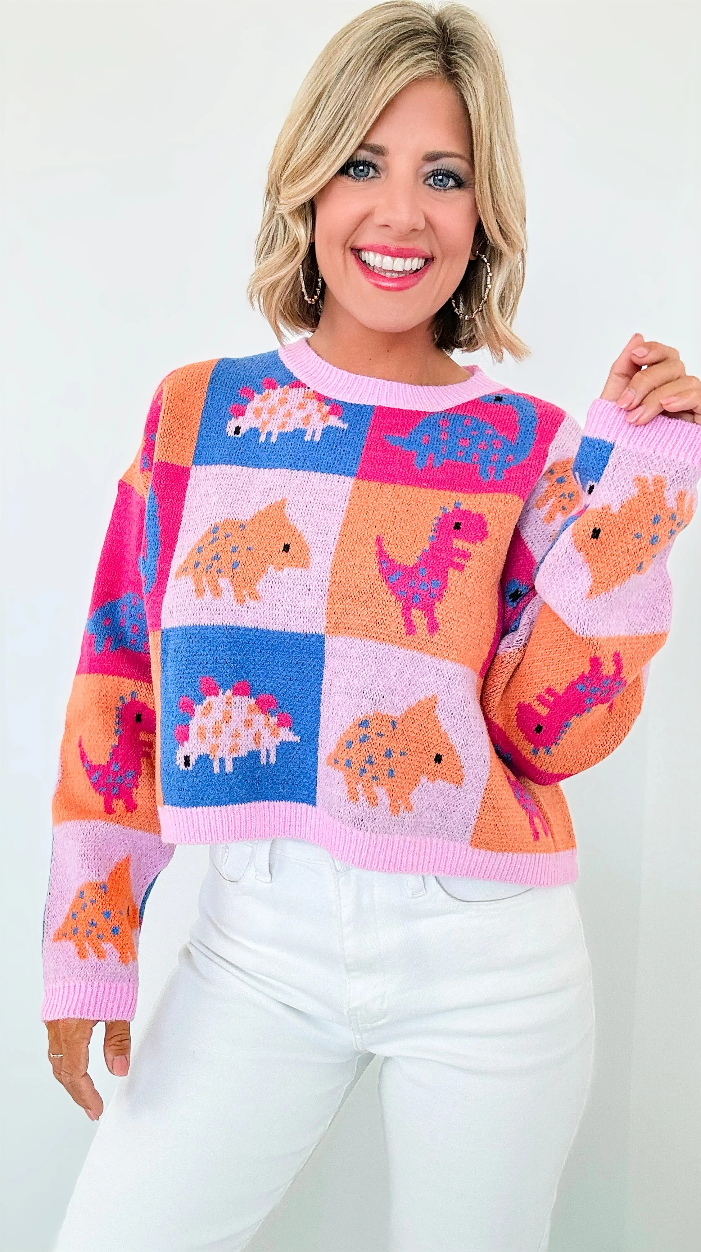 Dino Patchwork Sweater