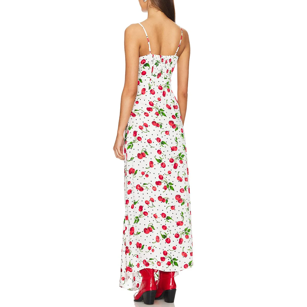 Kynslee Cherry Print Maxi Dress