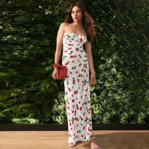 Kynslee Cherry Print Maxi Dress