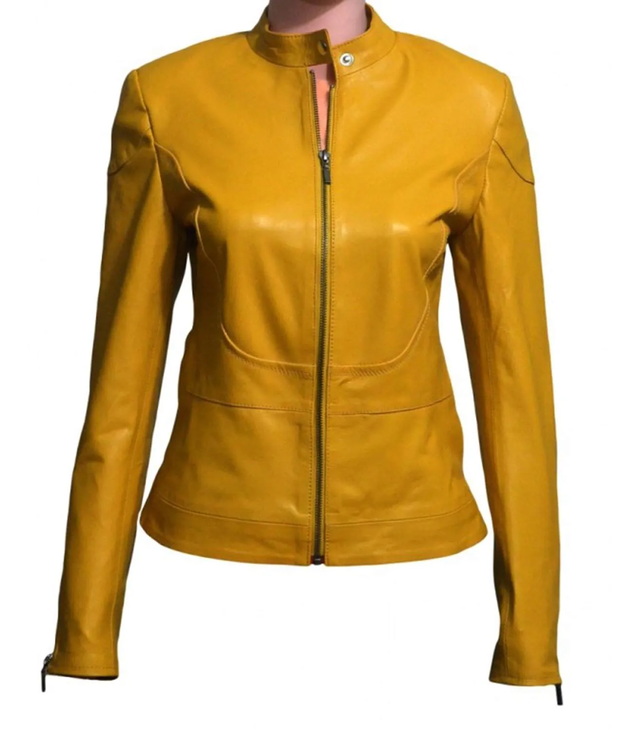 Megan Fox Yellow Leather Jacket