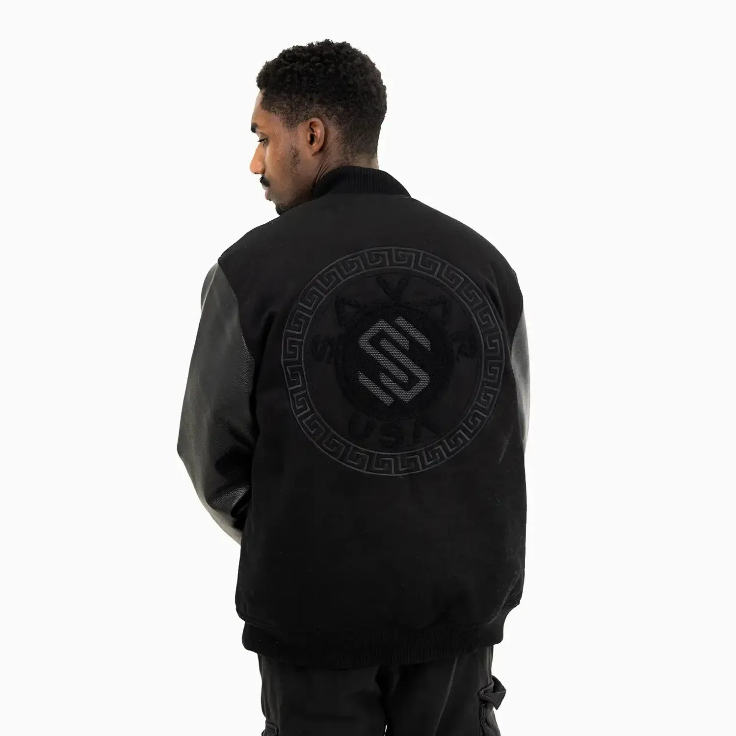 Men's Circle Wool Varsity Jacket