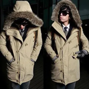 Men's Warm Overcoat Winter Coat Parka Cotton Jackets