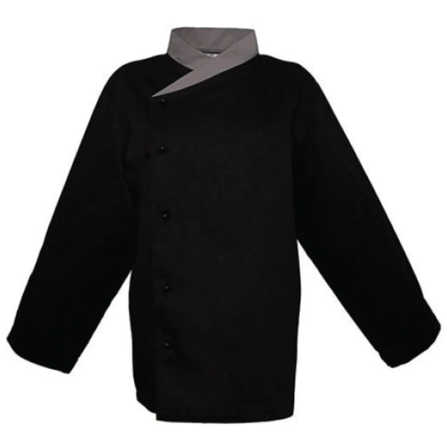 Pegasus Chefwear Elite Black Chef Jackets with Grey Wrap over Collar