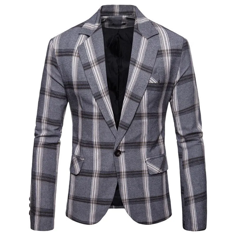 Pologize™ Plaid Modern Fit Blazer