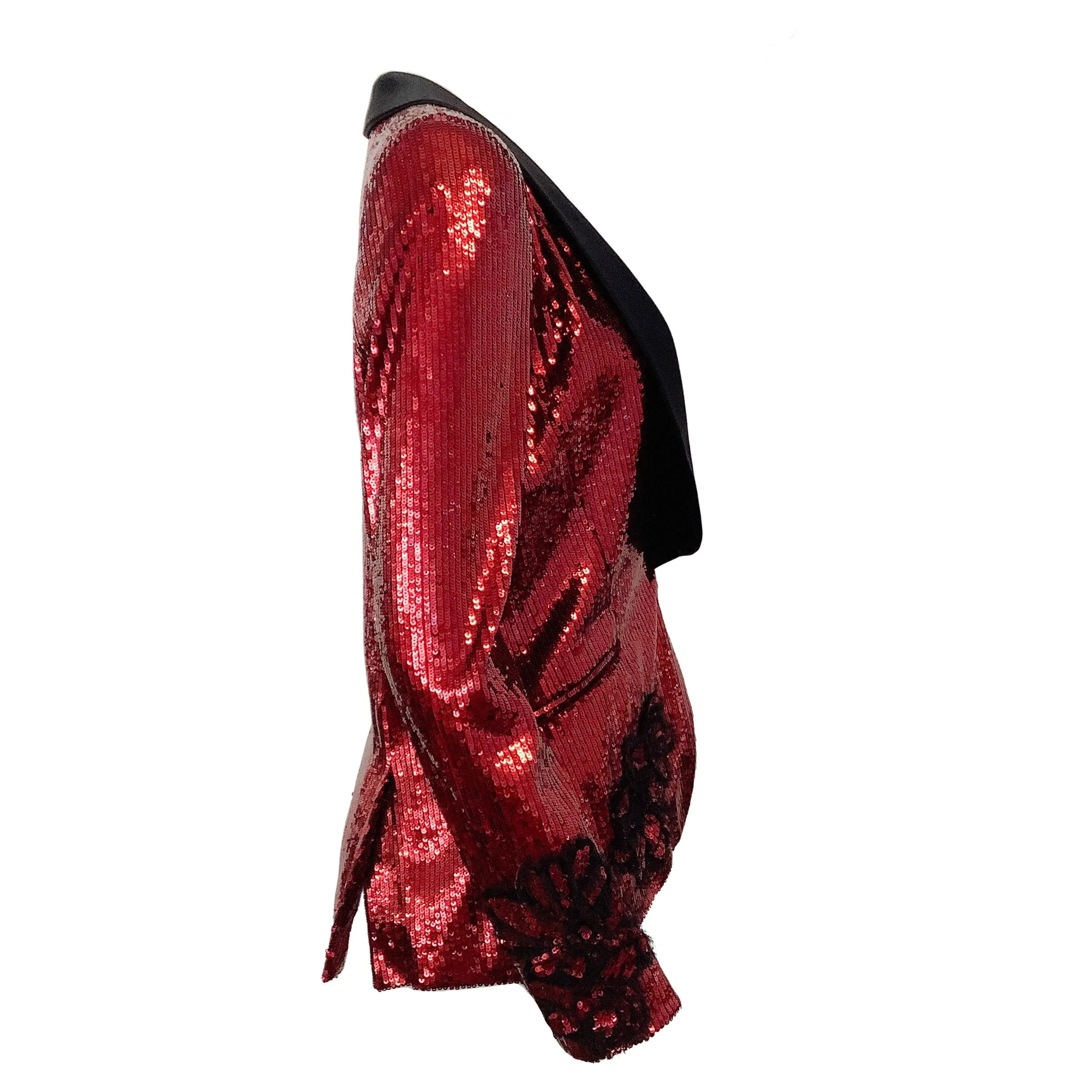 Prabal Gurung Sienna Red Sequin Kylie Blazer