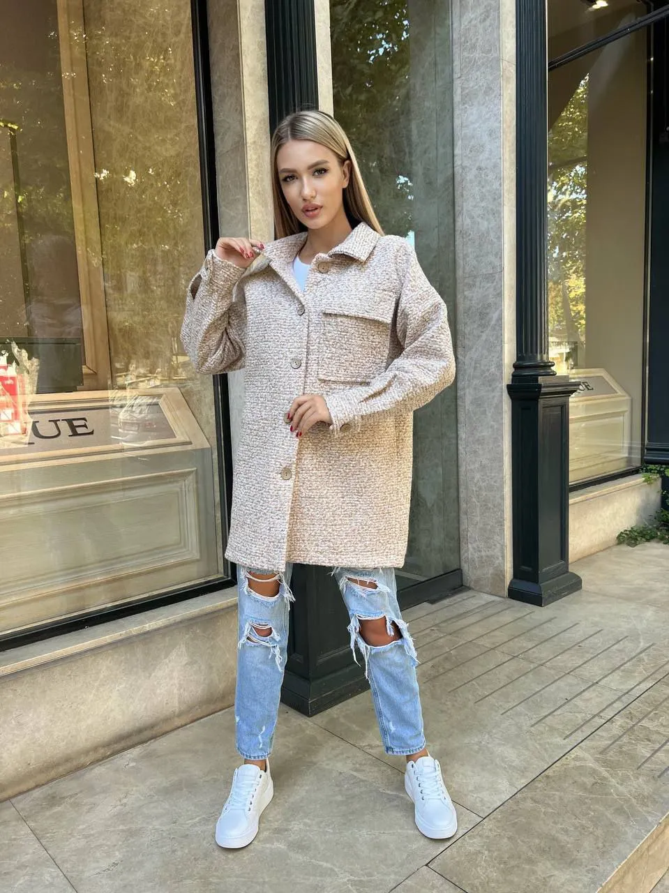 Shirt Coat Warm Fashion Women Clothing Autumn