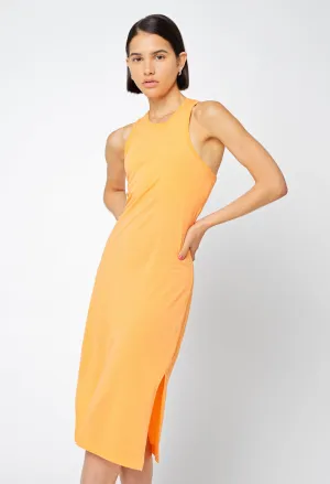 Supima Racerback Midi Dress / Orange Pop