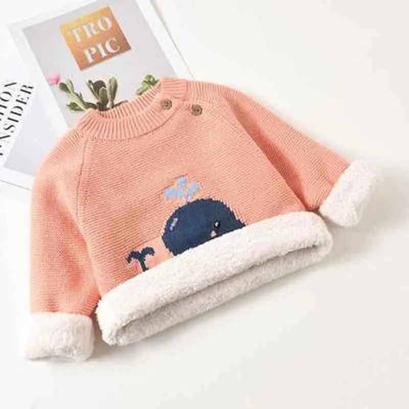 Unisex Animal Cartoon Design Warm Sweaters For Kids