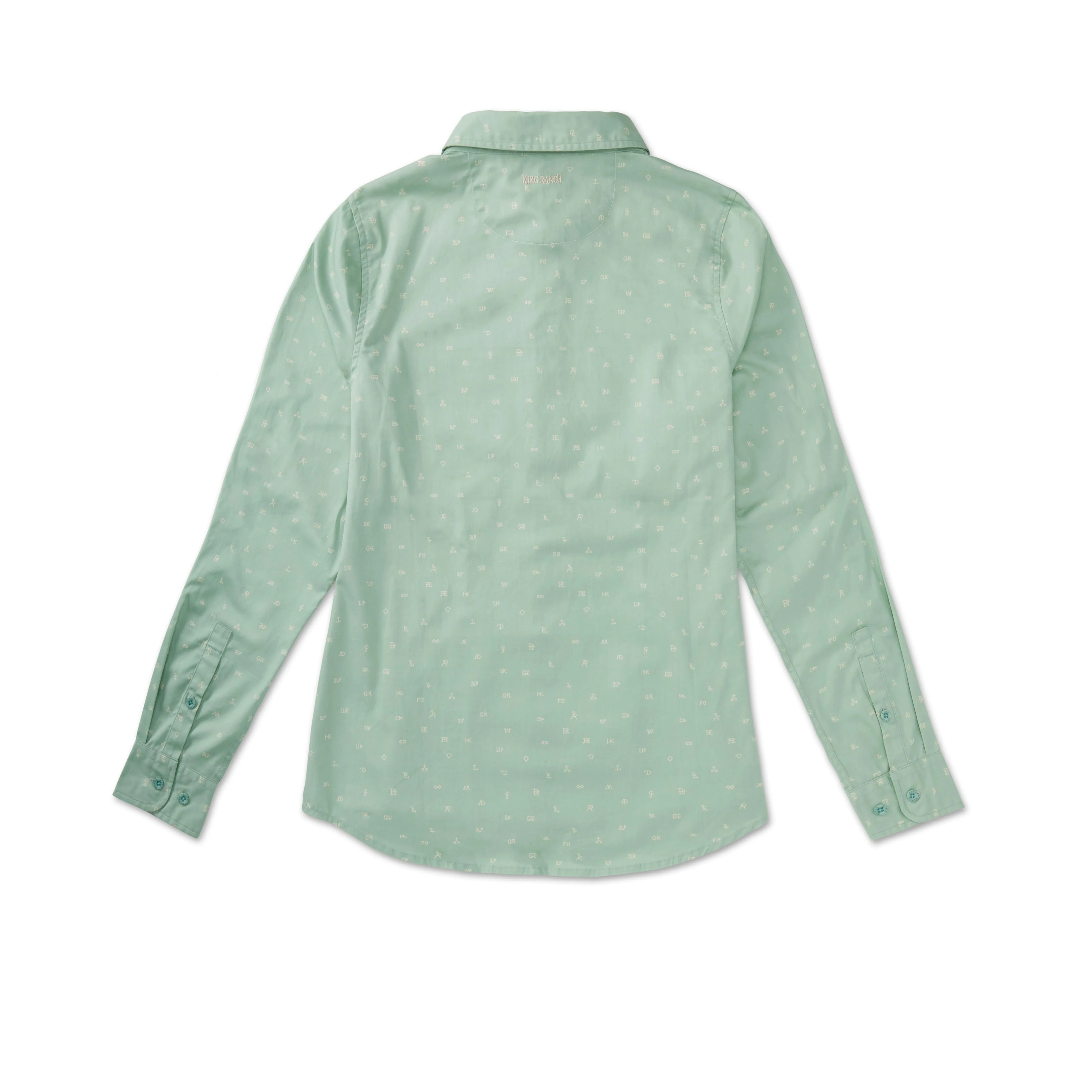 Women's  L/S Branded Button Up